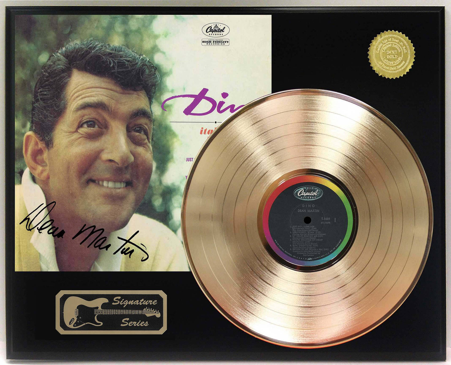 Dean Martin Gold Record Background