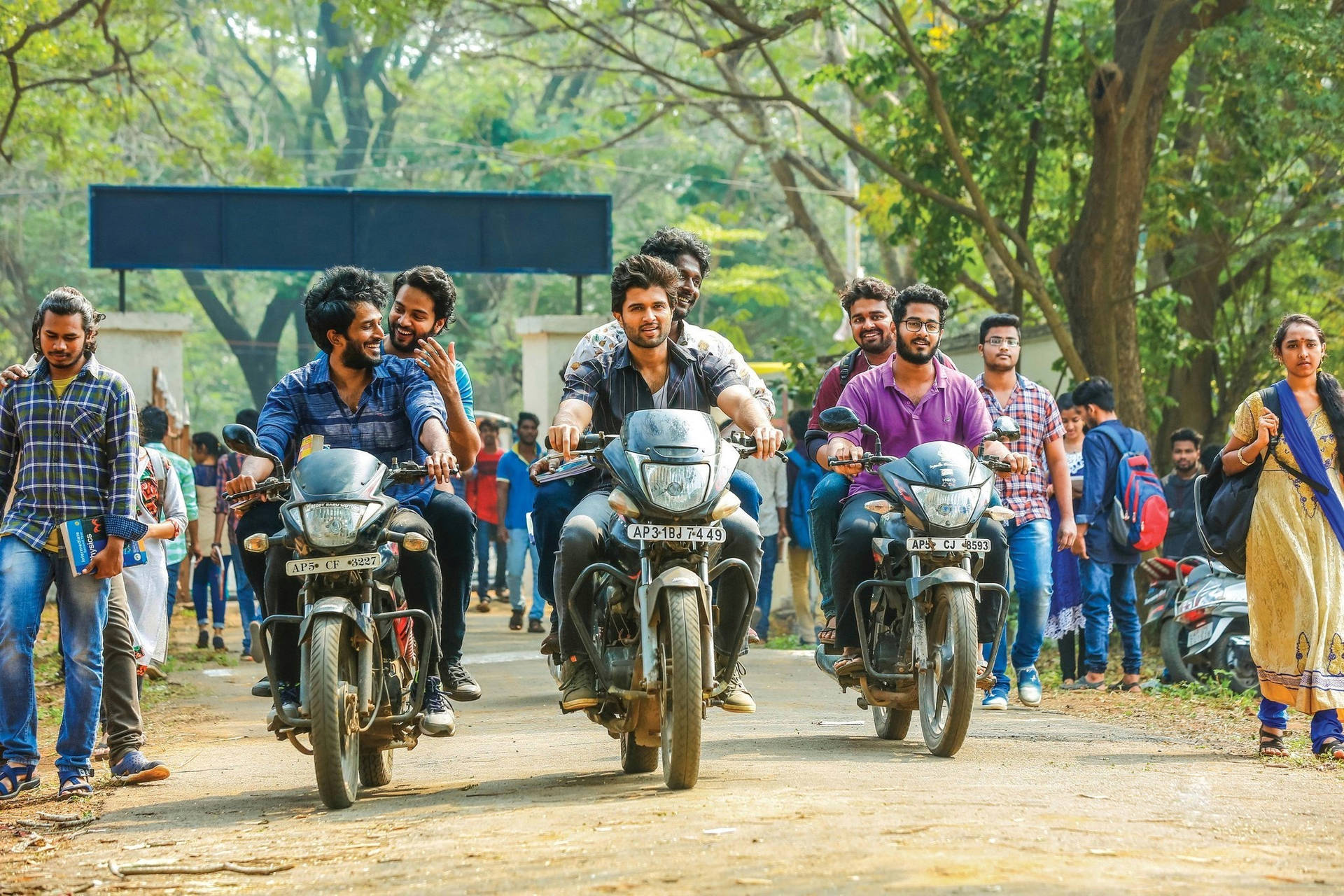 Dear Comrade Motorcycle Group Background