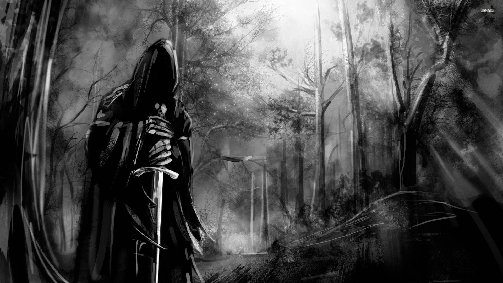 Death Forest Art Background