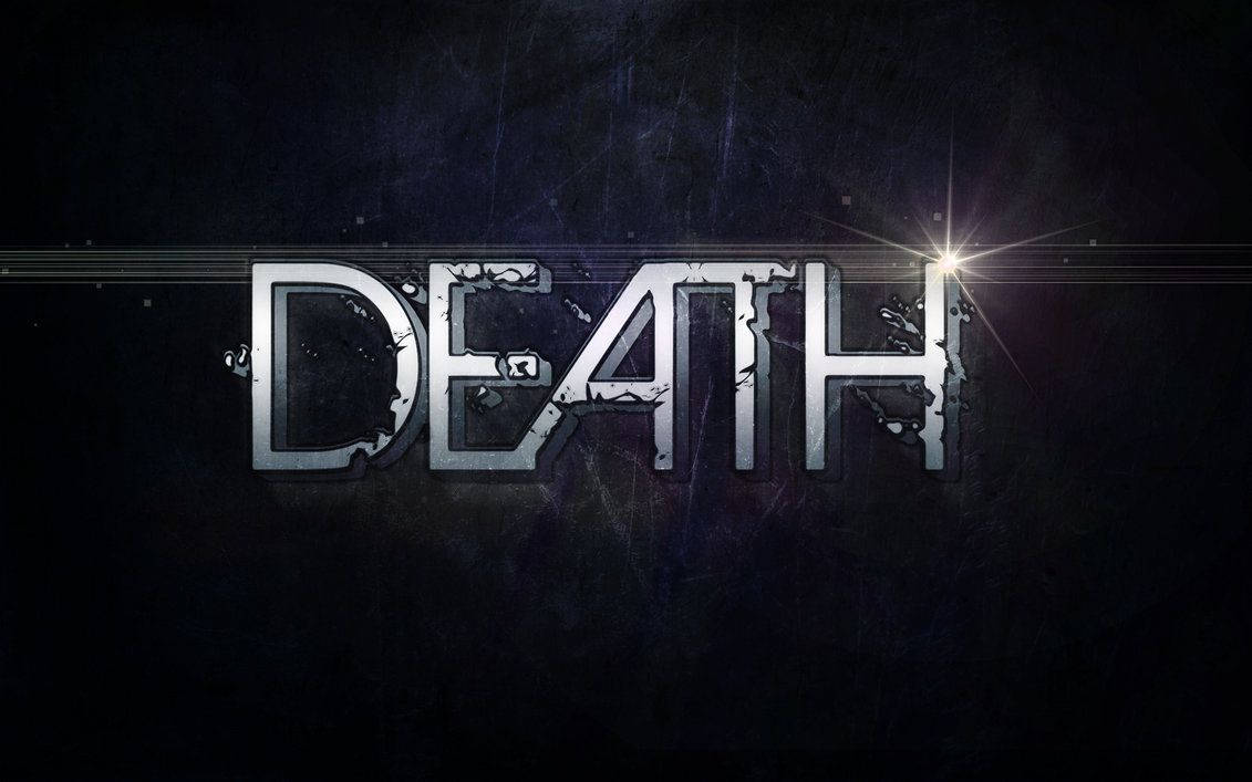 Death Graphic Text Background