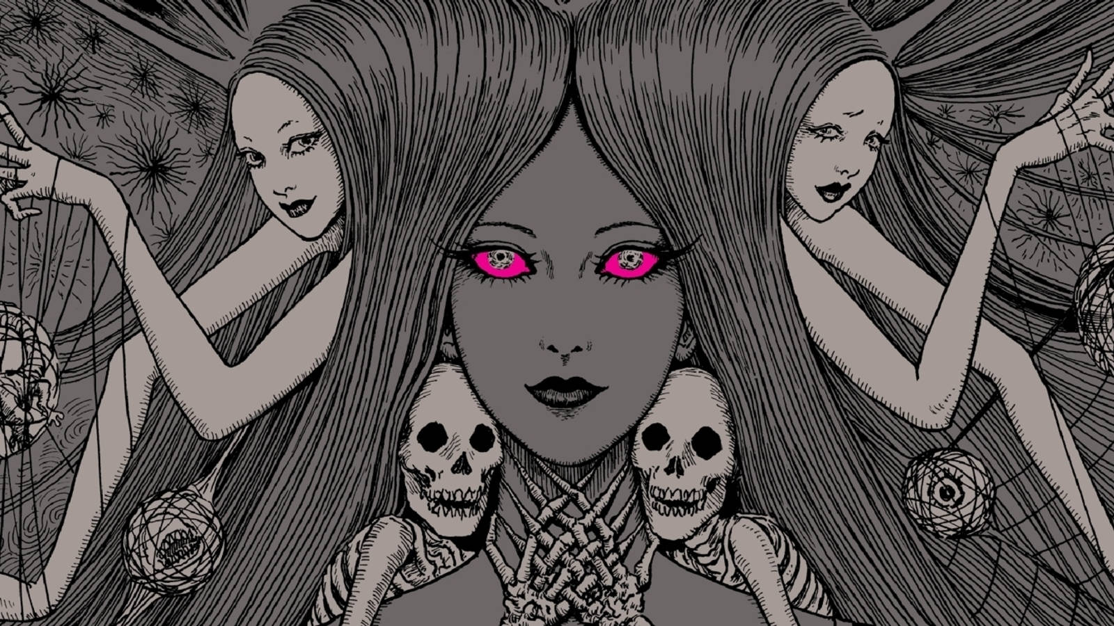 Death Inspired Junji Ito Artwork Background