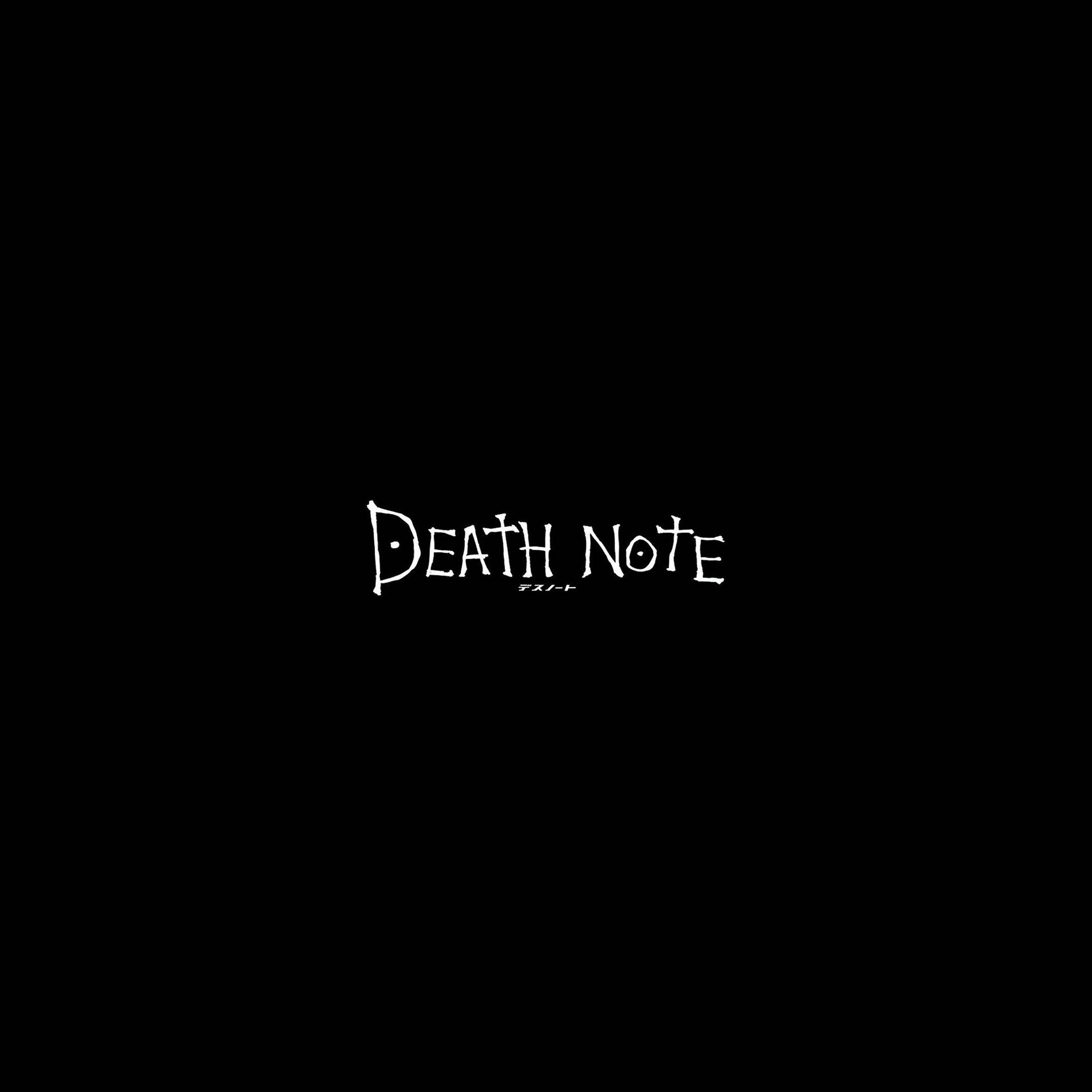 Death Note Aesthetic With Japanese Title Background