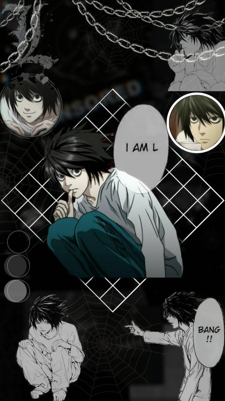 Death Note Aesthetic With L Background