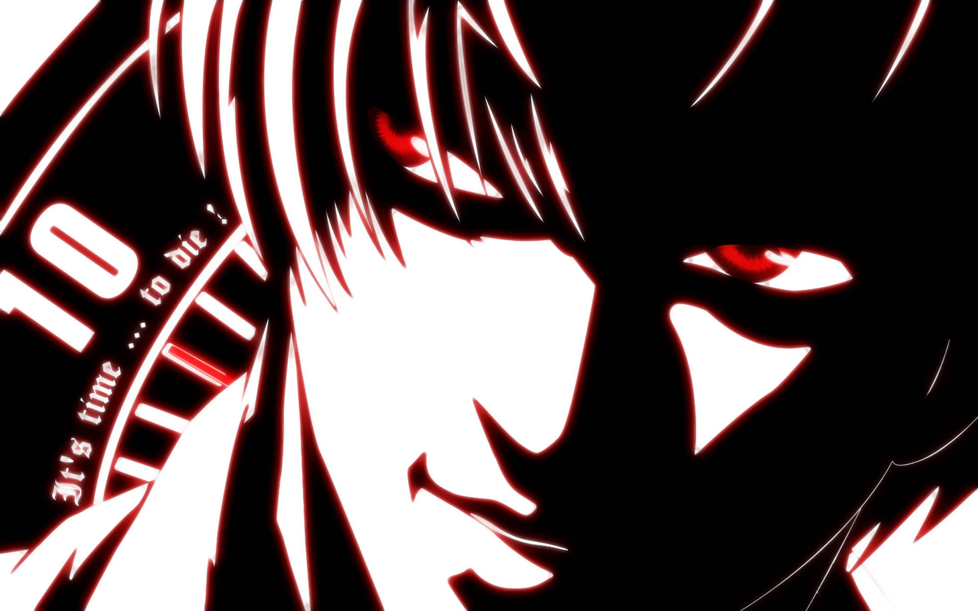 Death Note Aesthetic With Light Glancing Background