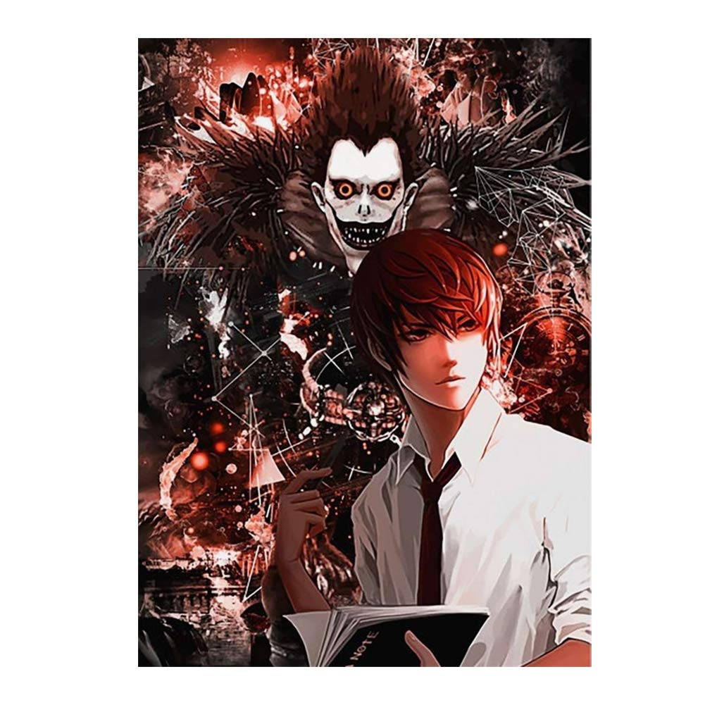 Death Note Aesthetic With Ryuk Staring Background