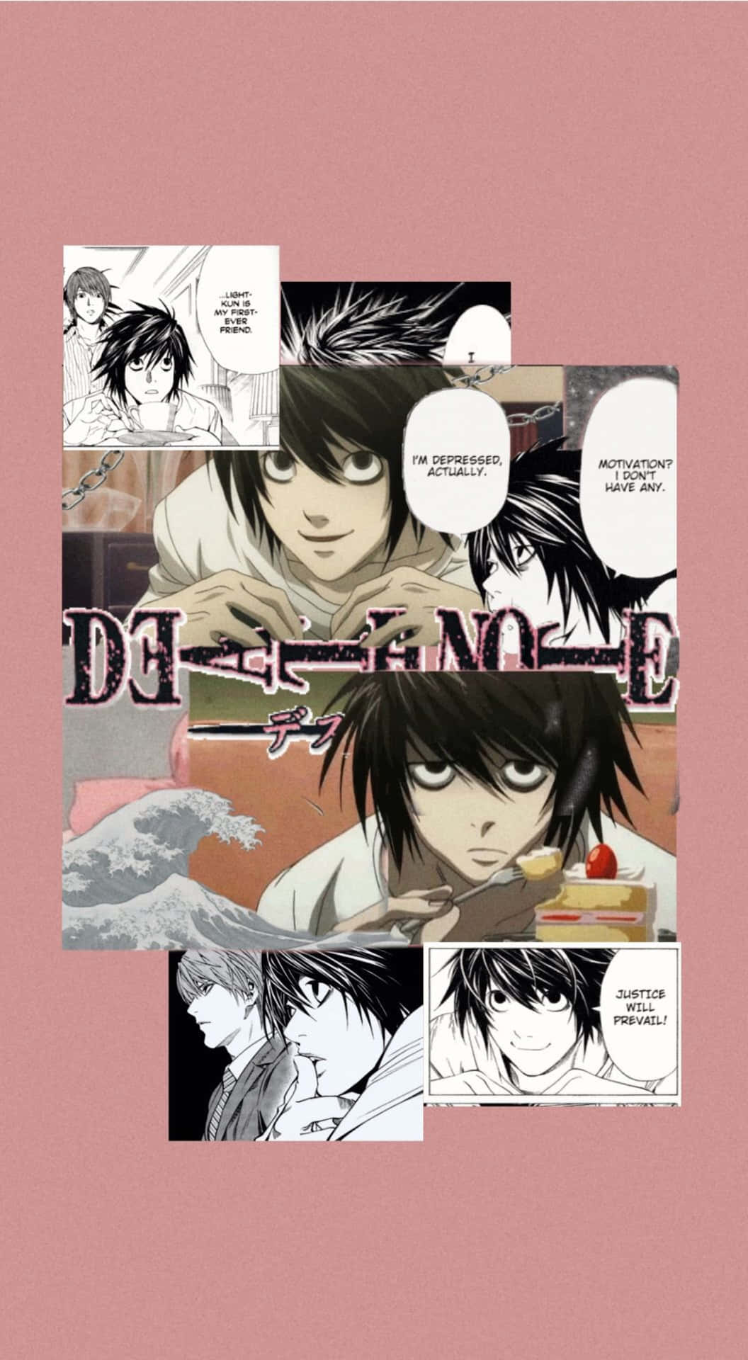 Death Note L Aesthetic Manga Background