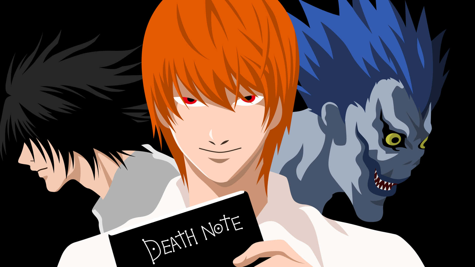 Death Note Main Characters 4k Background