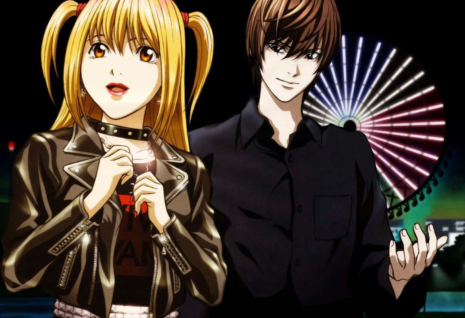 Death Note Misa And Light 4k Background