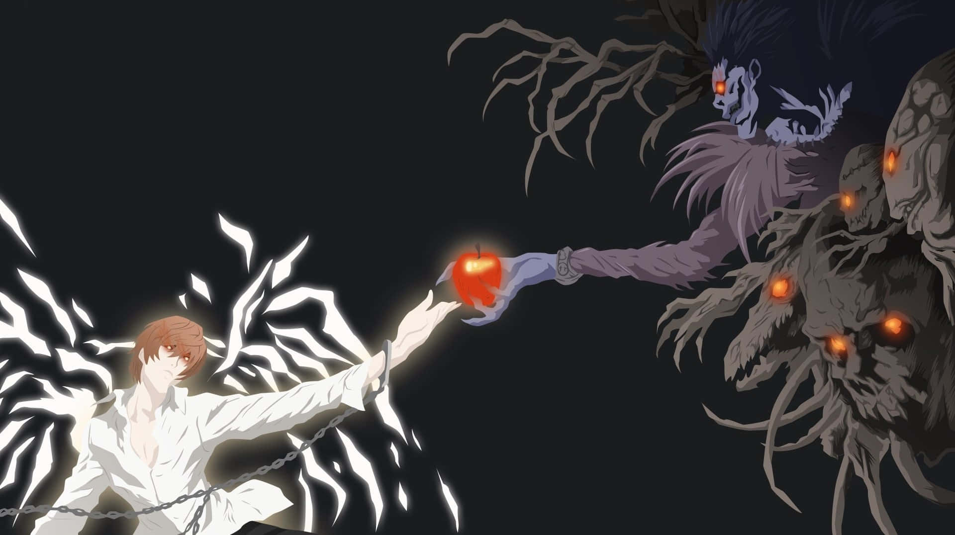 Death Note Ryuk Apple Exchange Background