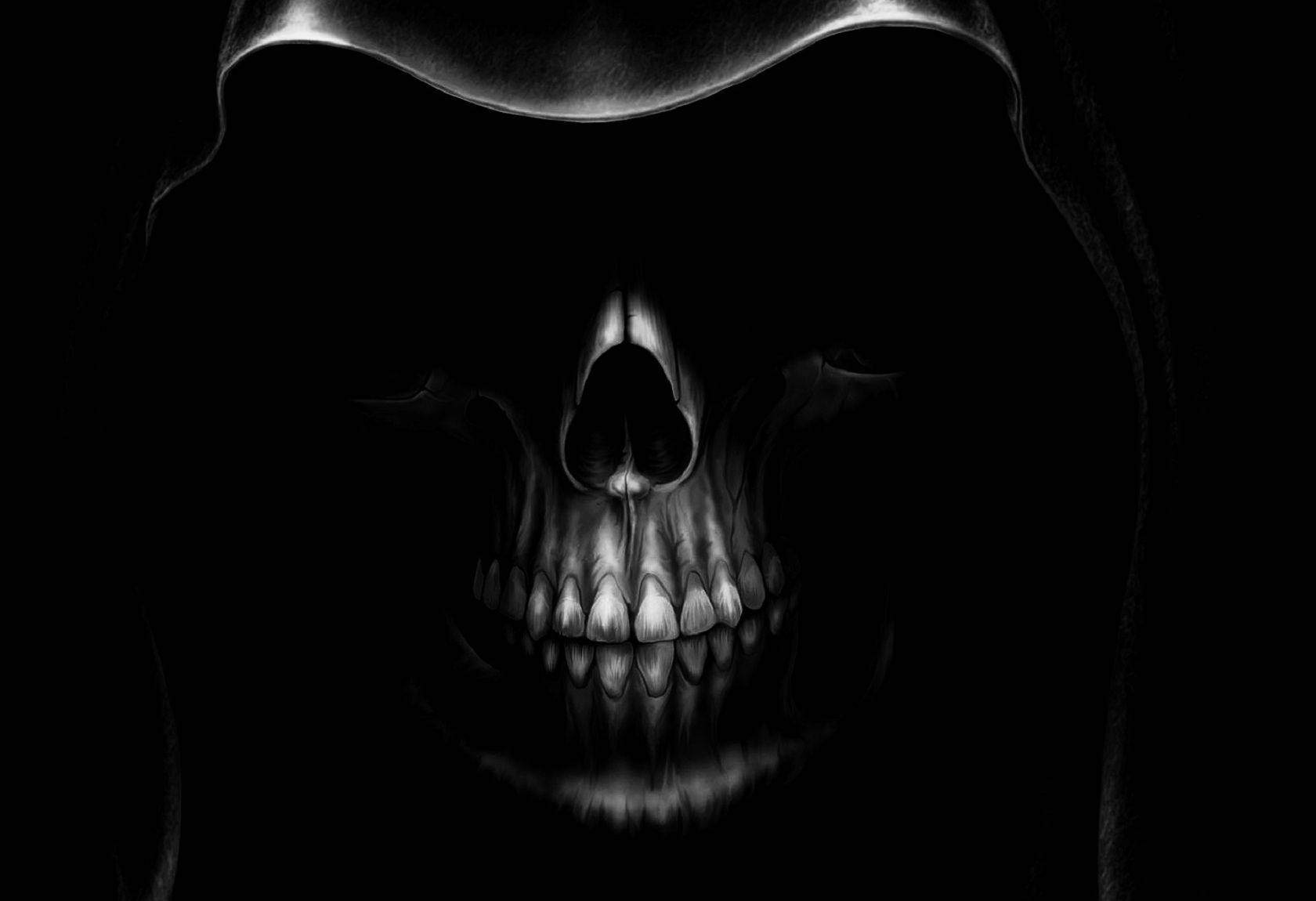 Death Skull Face Background
