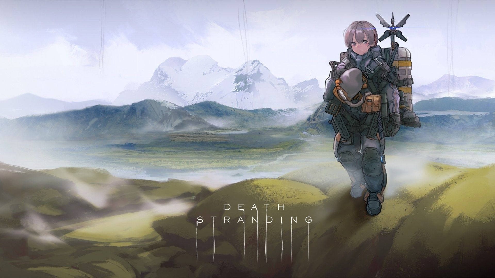 Death Stranding 1920x1080 Anime Version Background