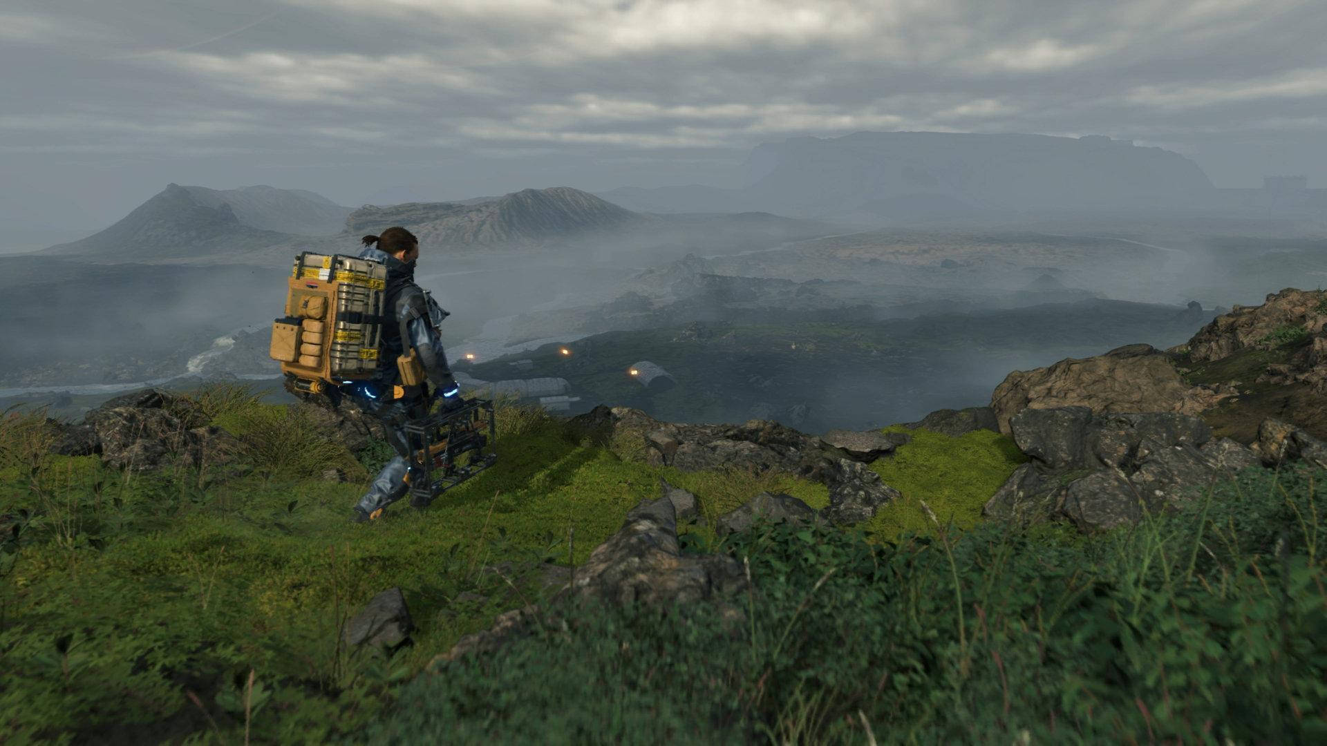 Death Stranding 1920x1080 Delivery Packages Background