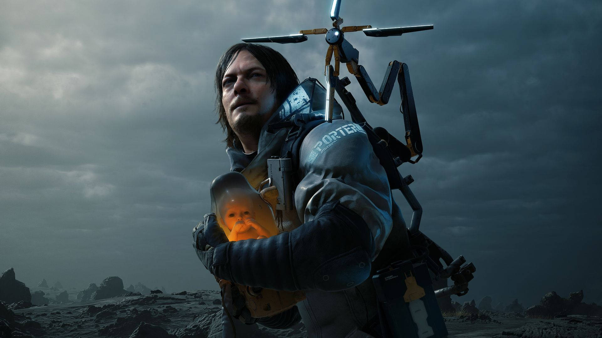 Death Stranding 1920x1080 Sam With Bridge Baby Background