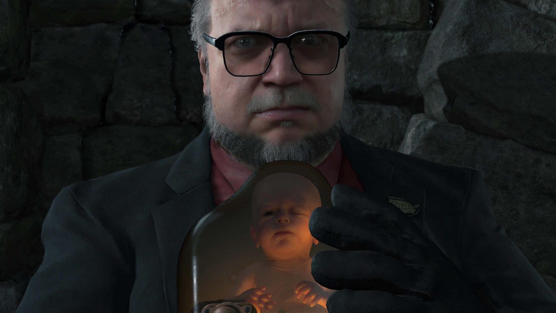 Death Stranding Deadman With Bridge Baby Desktop