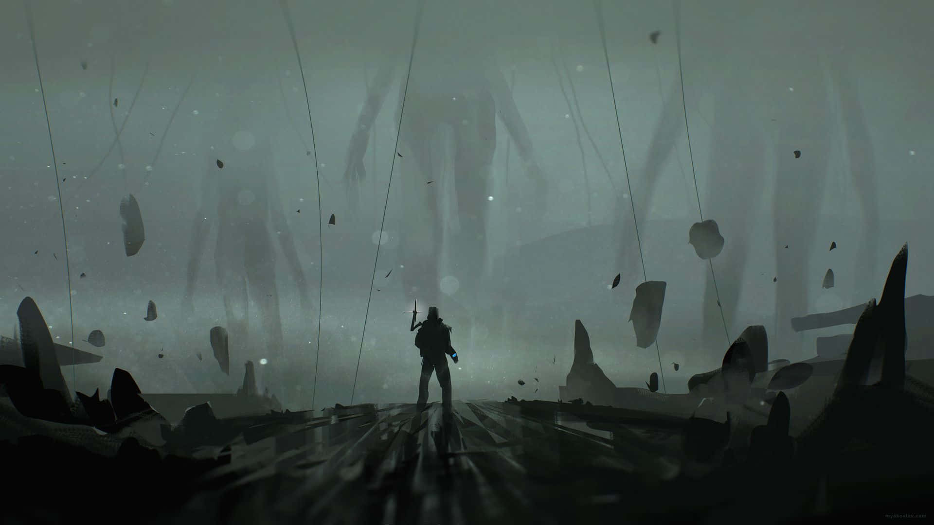 Death Stranding Hd Dark Scene Background