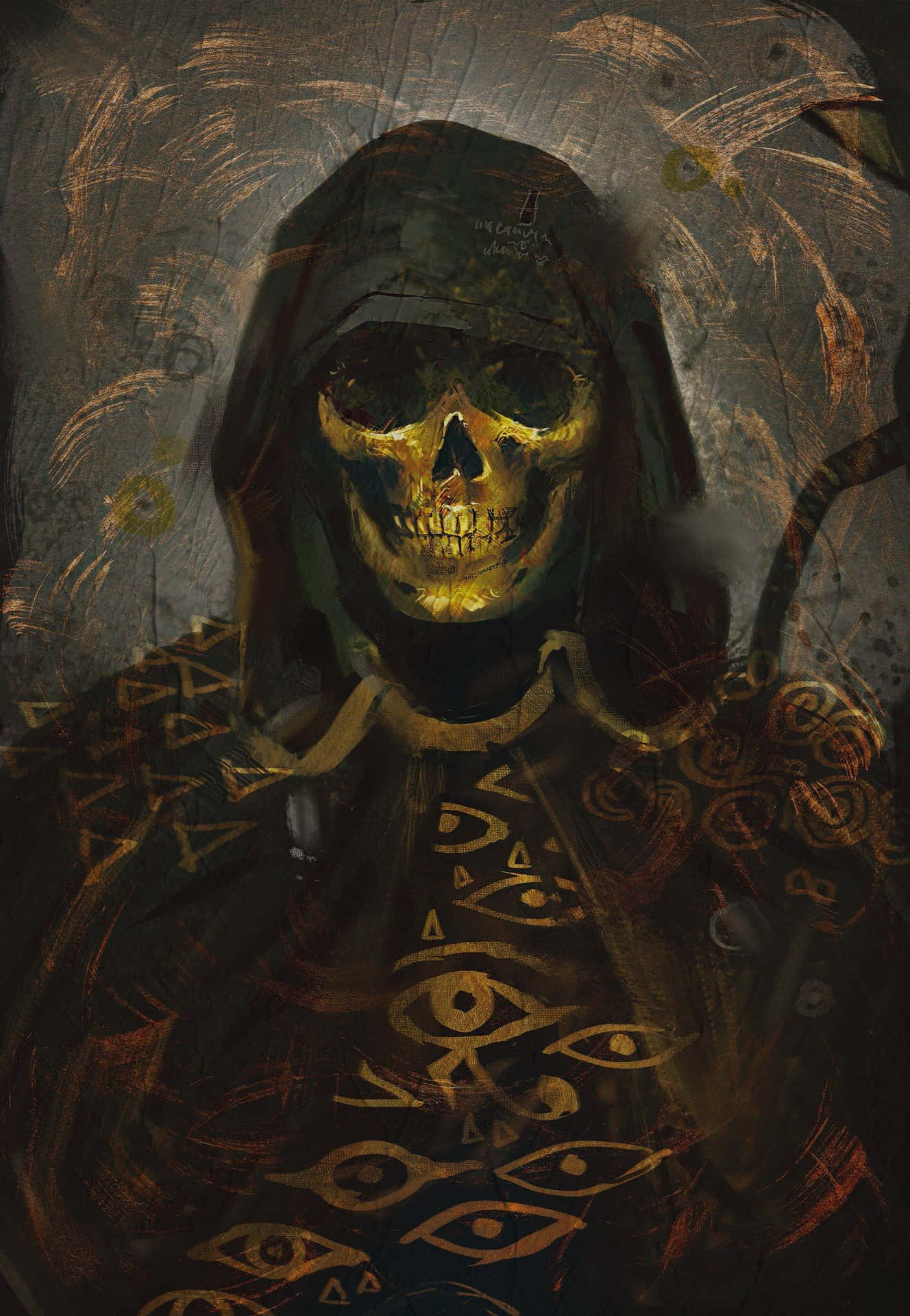Death Stranding Phone Skeleton Background