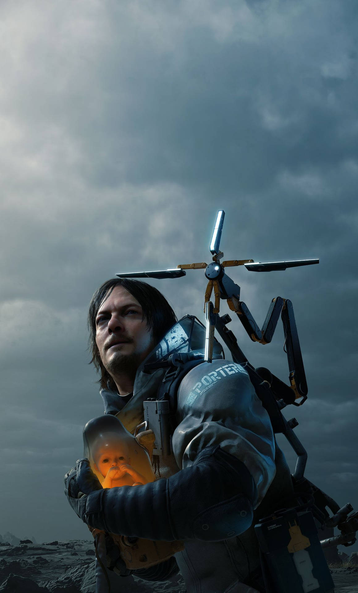 Death Stranding Sam And Bb Iphone Background
