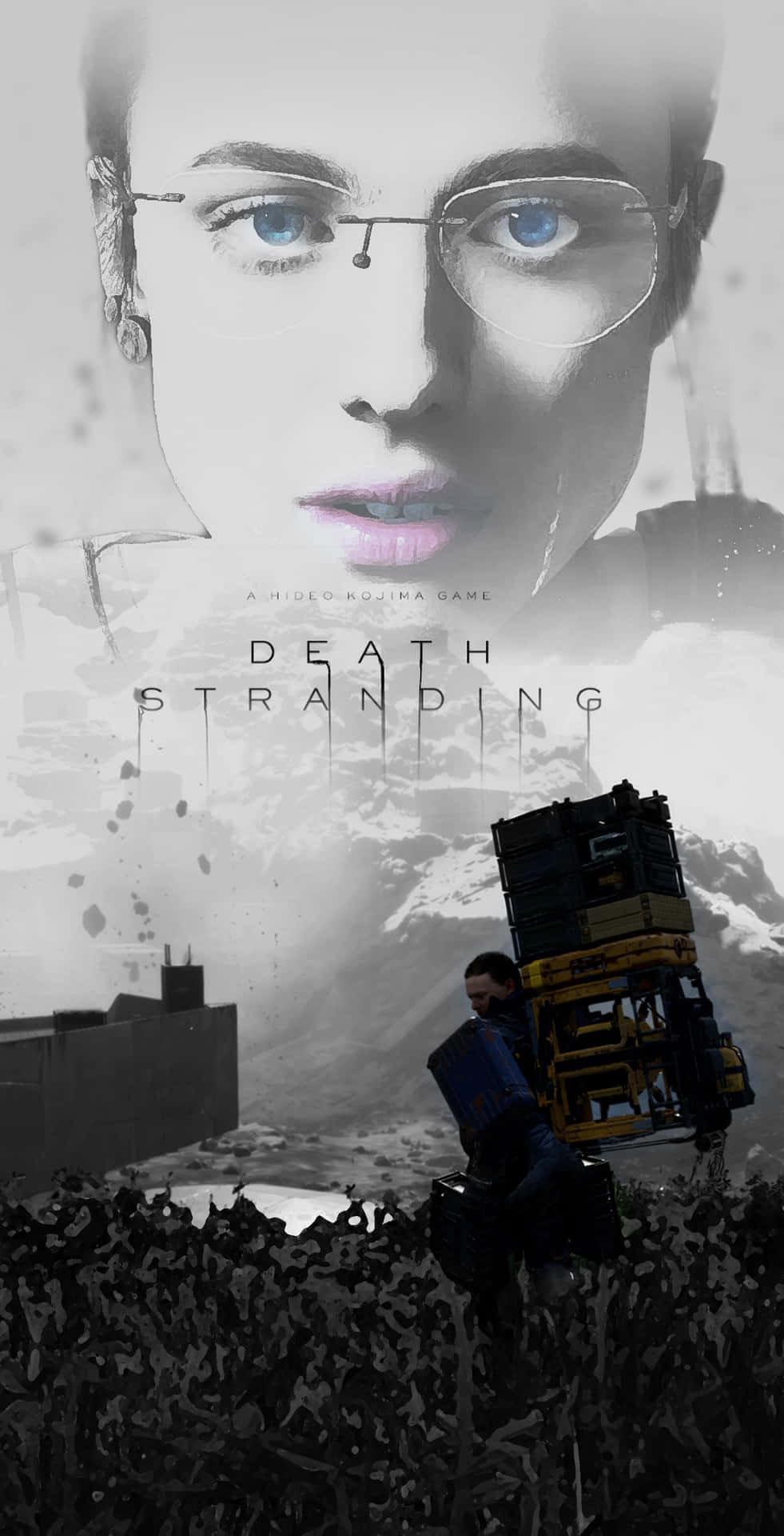 Death Traning - A Poster With A Woman In Glasses Background