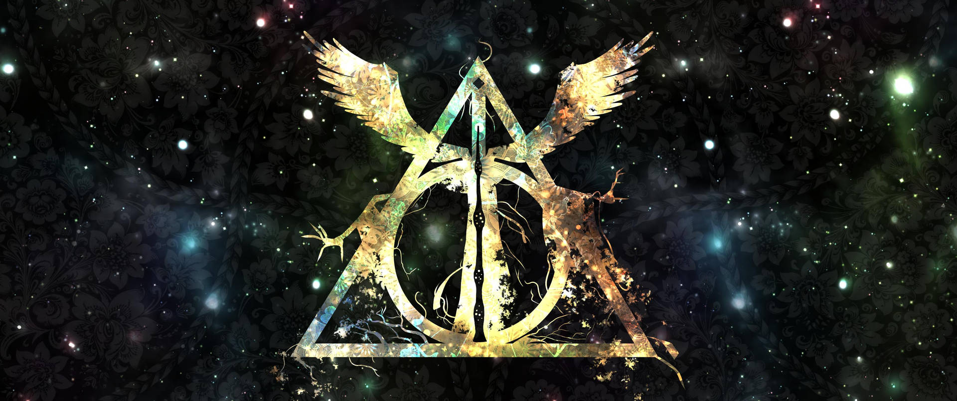 Deathly Hallows Symbol Harry Potter Desktop Background