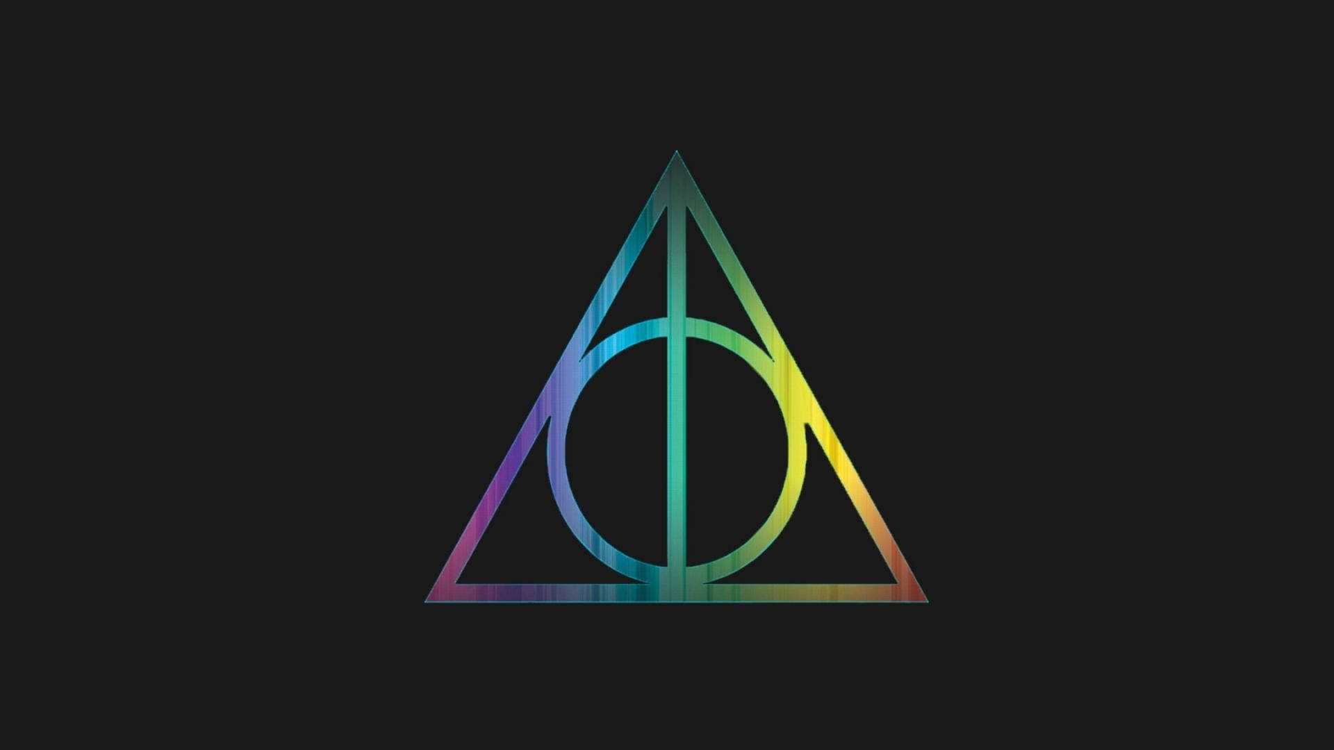 Deathly Hollows Logo Harry Potter Laptop Background