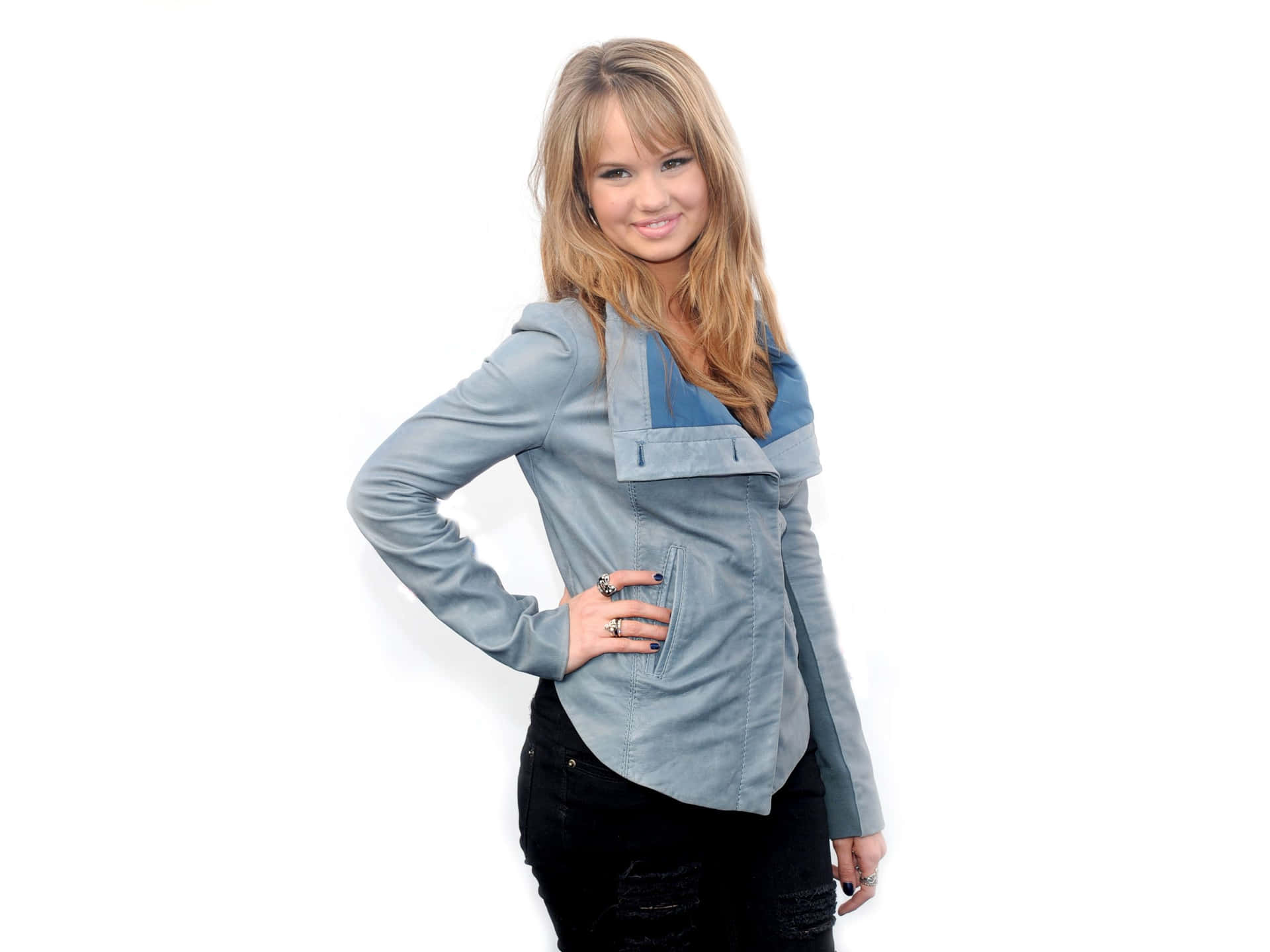 Debby Ryan Sporting A Punk-rock Look Background