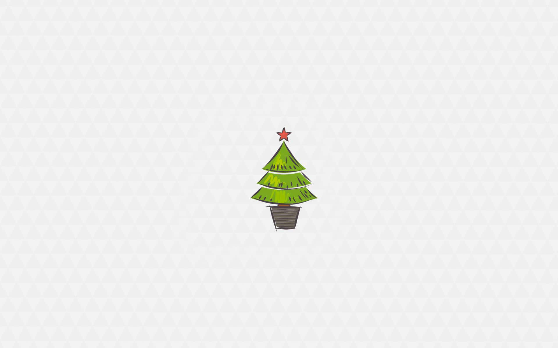 December Desktop With A Minimalist Christmas Theme Background