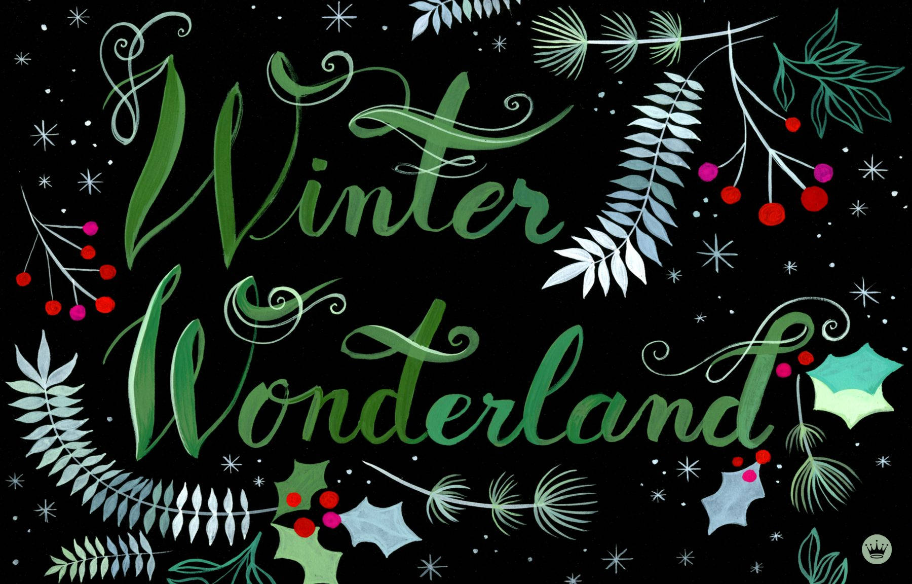 December Winter Wonderland Background