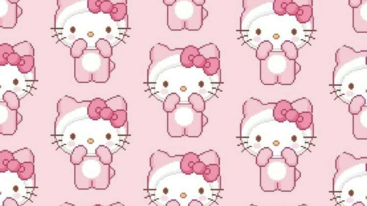 Deck Out Your Setup In Fun And Function With Hello Kitty Pc Background