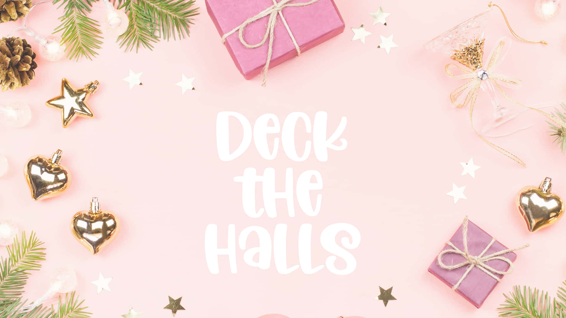 Deck The Halls Simple Aesthetic Cute Christmas Presents