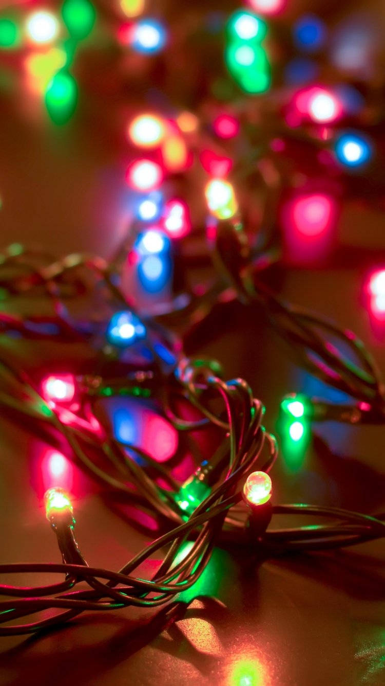 Deck The Halls With Dazzling Christmas Lights! Background