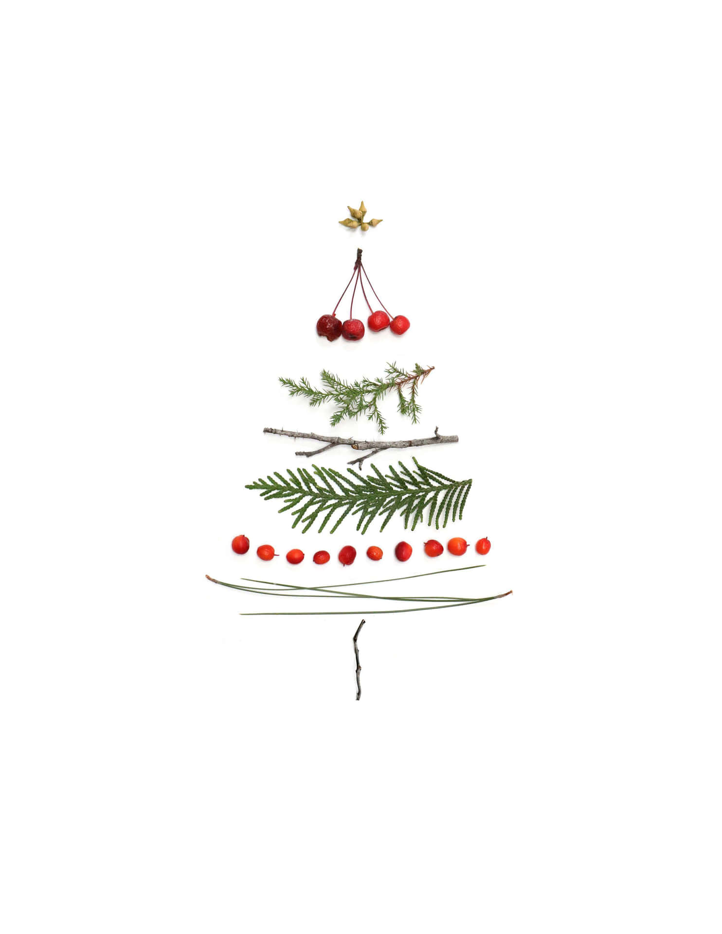 Deconstructed Simple Aesthetic Cute Christmas Tree