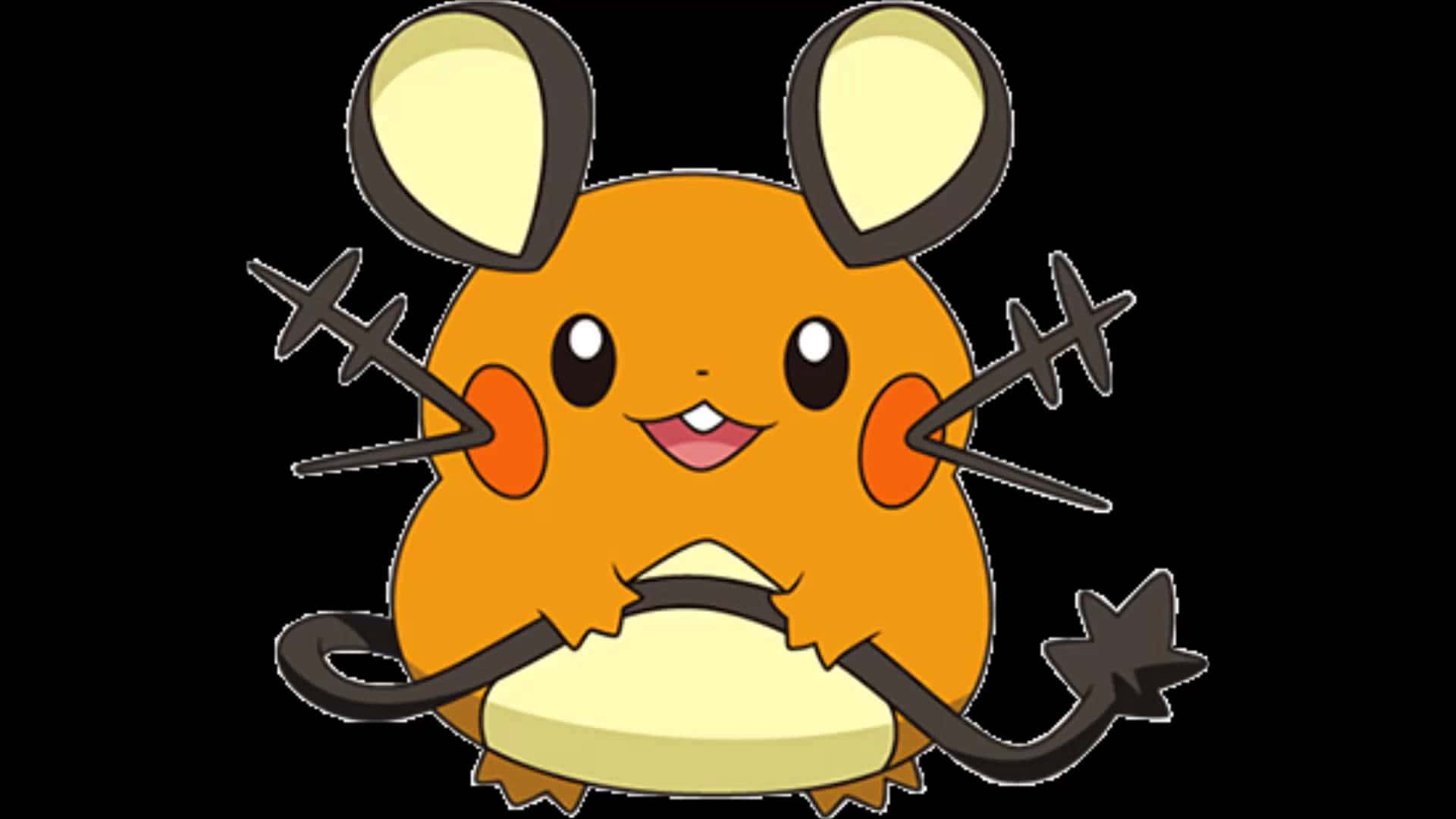 Dedenne Holding Tail Background