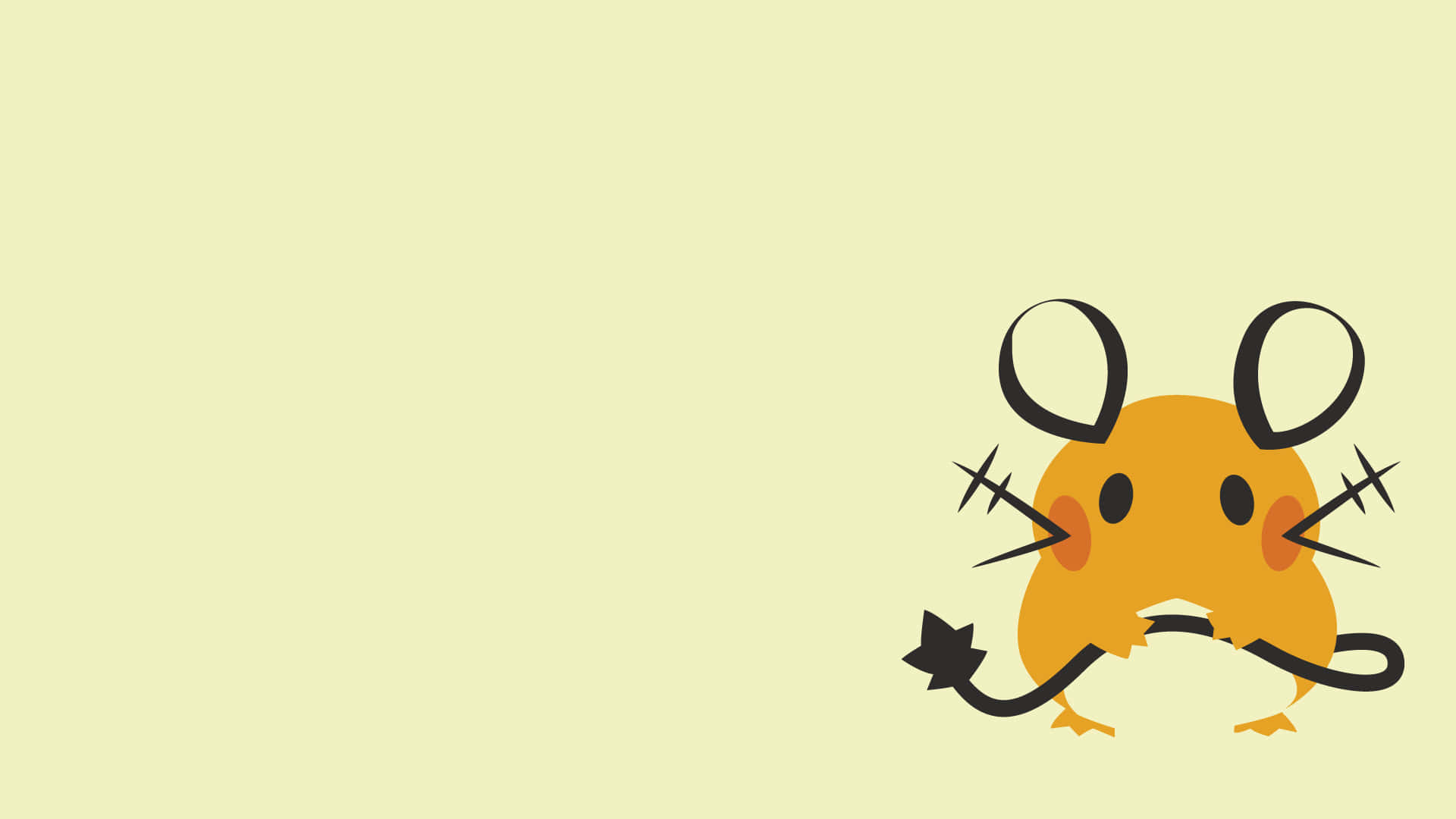 Dedenne Simple Art Background