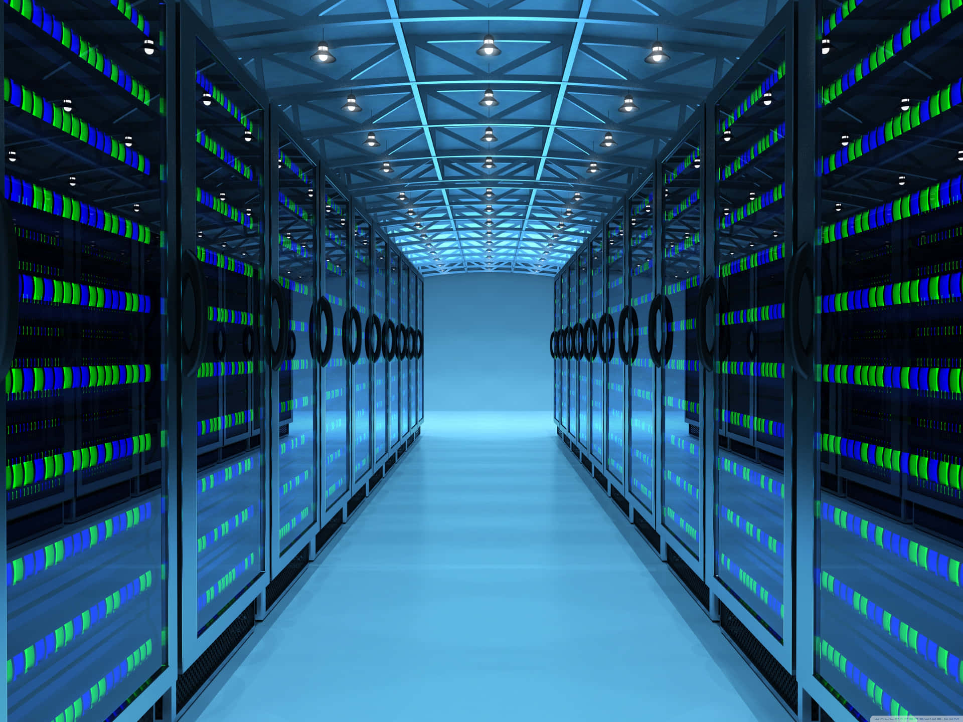 Dedicated High Tech Data Servers Background