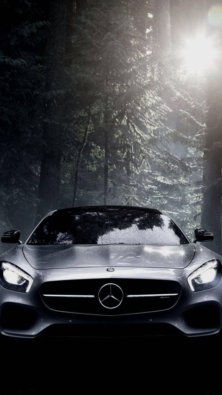 Deep Black Mercedes Iphone X Background