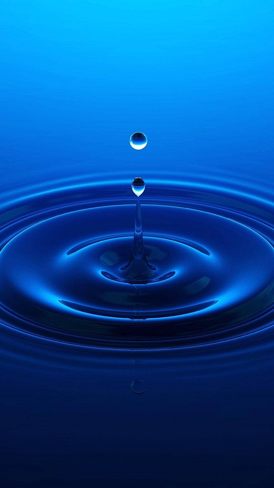 Deep Blue Rippling Water Background