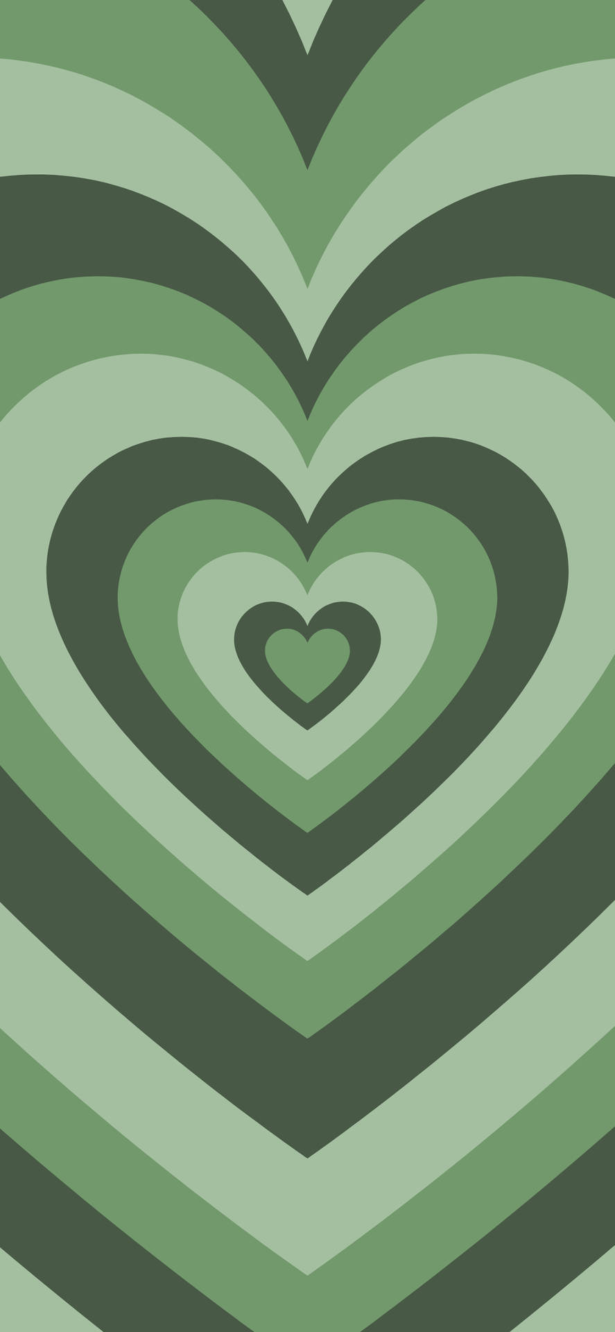 Deep Green Heart Background