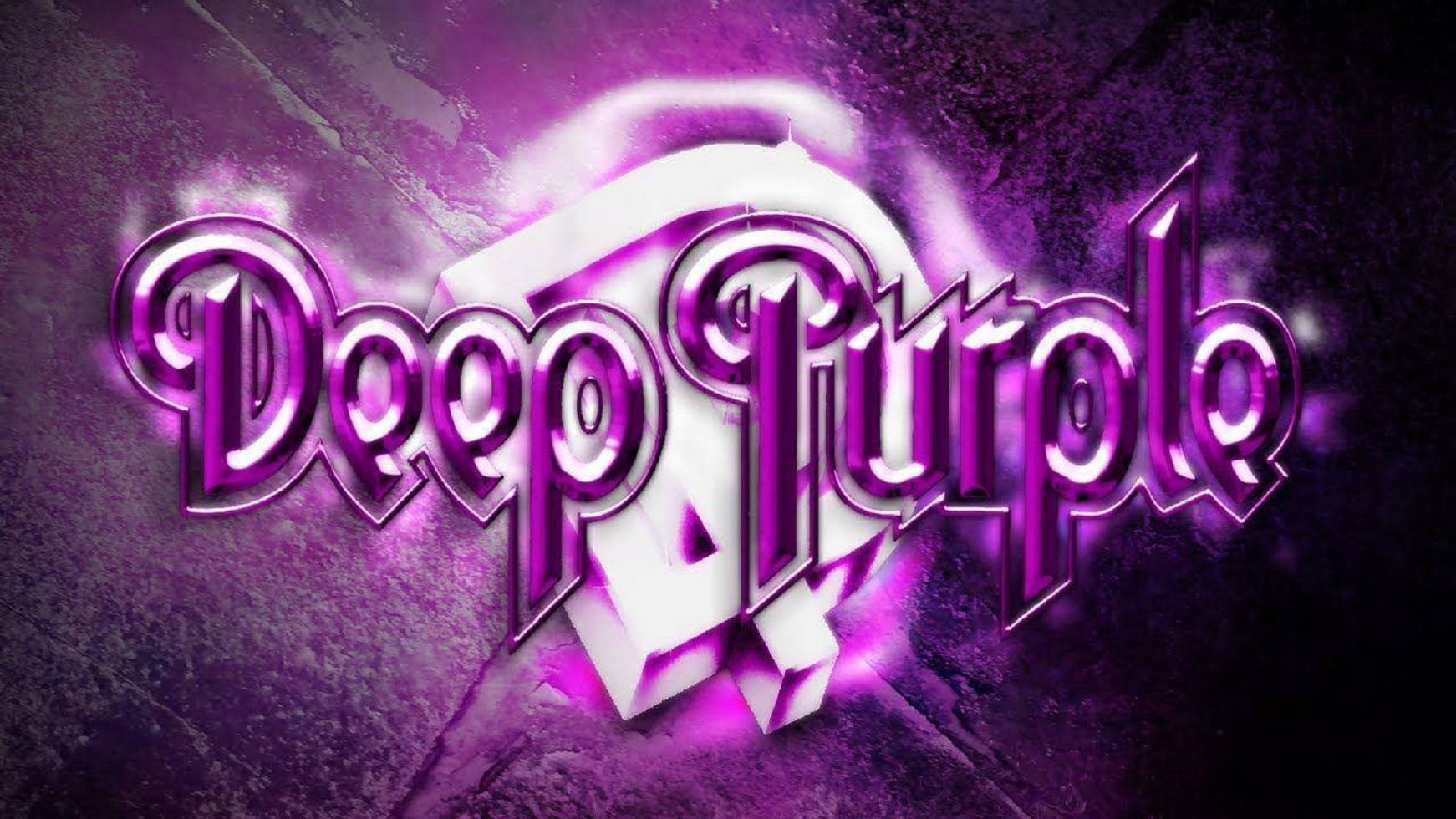 Deep Purple Band Rocking Out Illustration Background