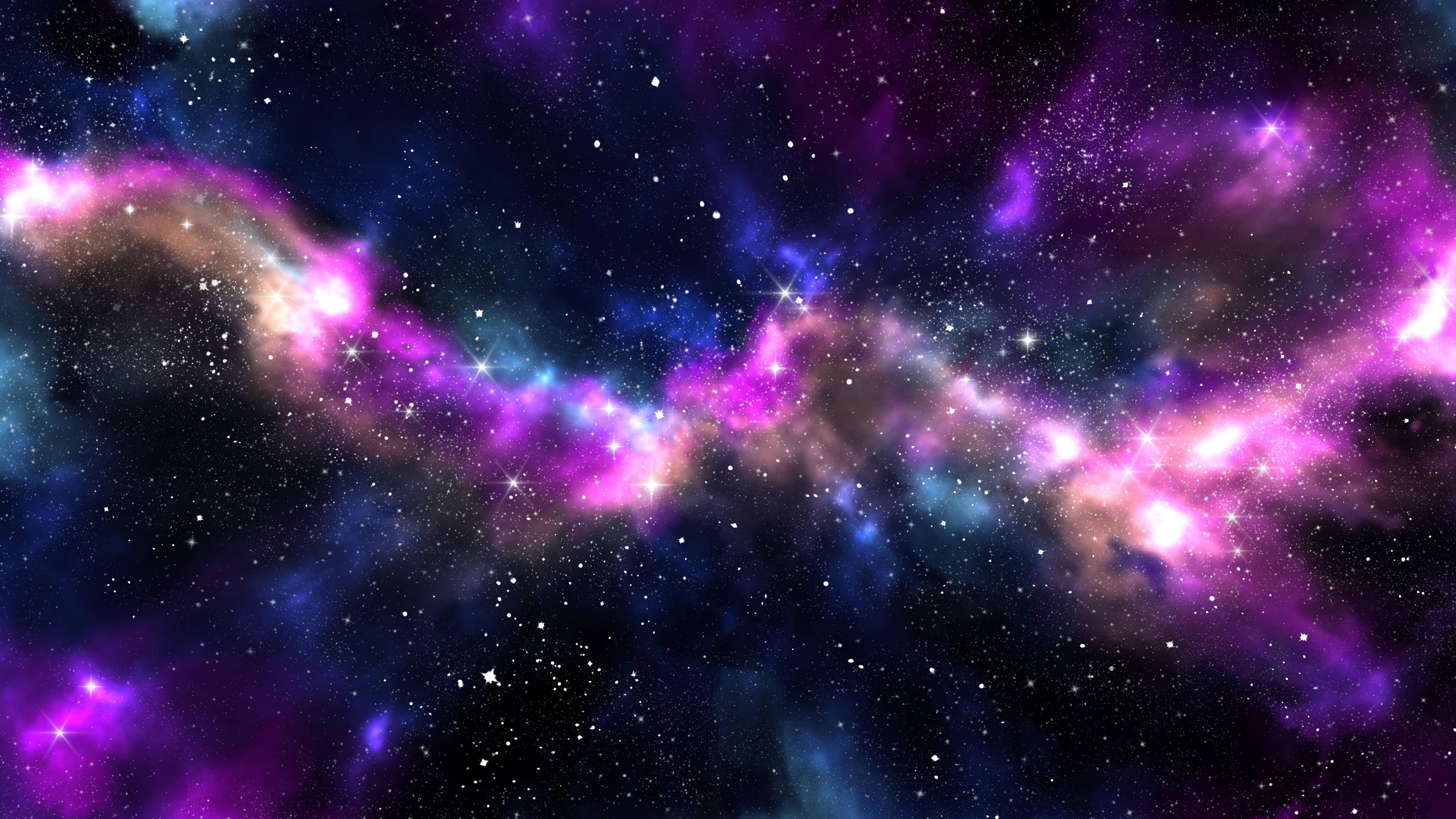 Deep Purple Colorful Galaxy Background