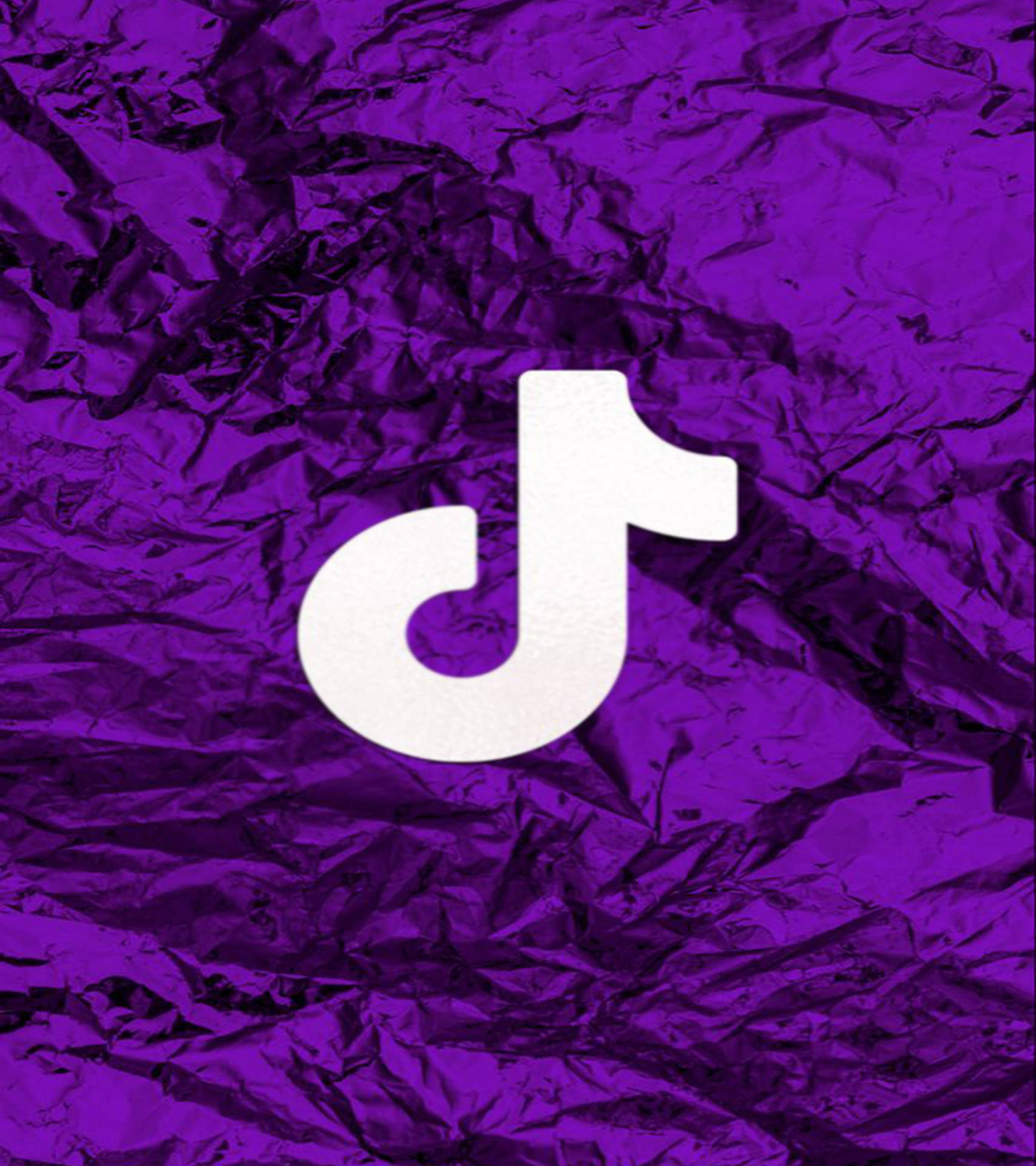 Deep Purple Draped Cloth Tiktok Logo Background