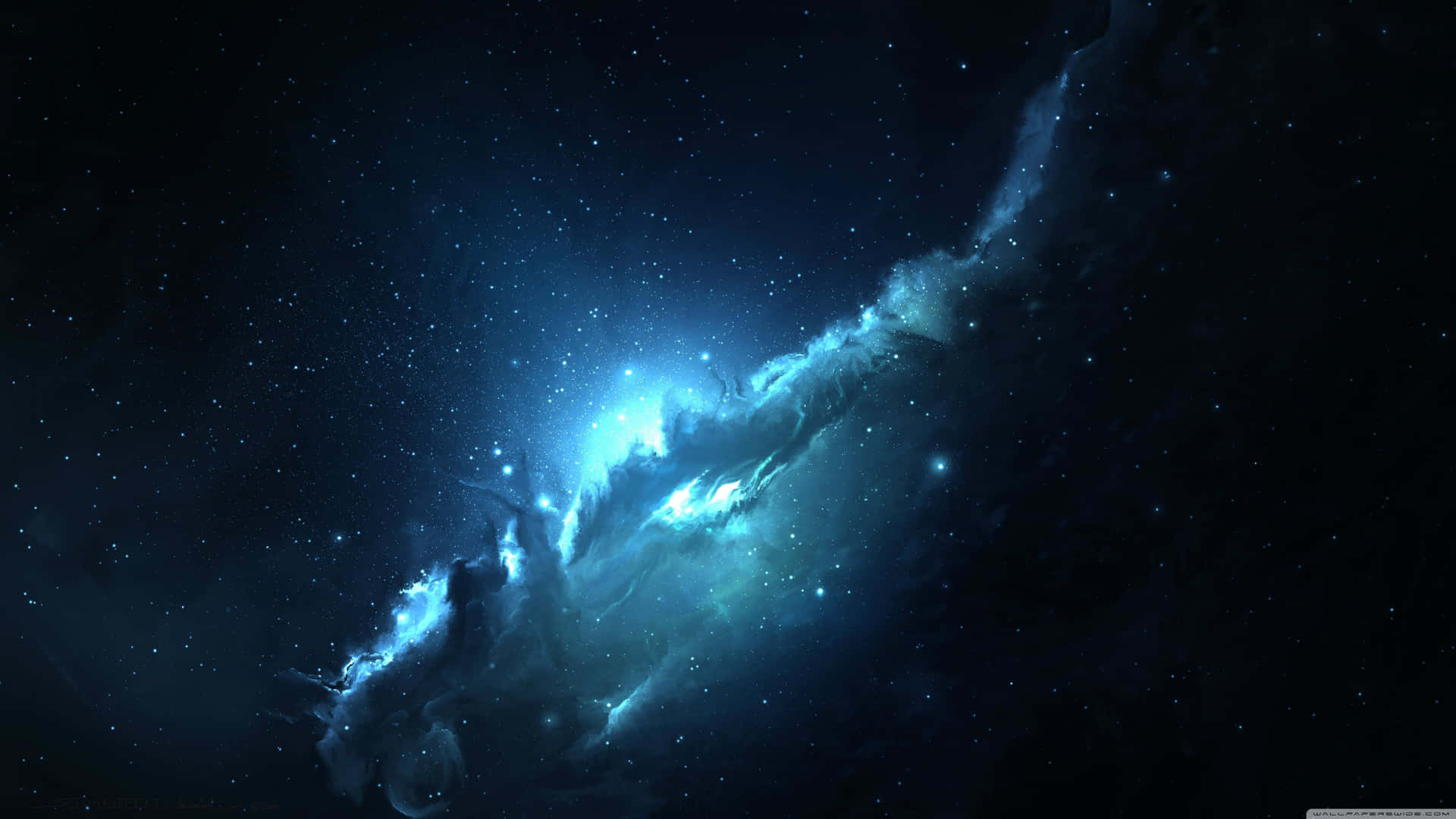 Deep Space Hd Blue Background