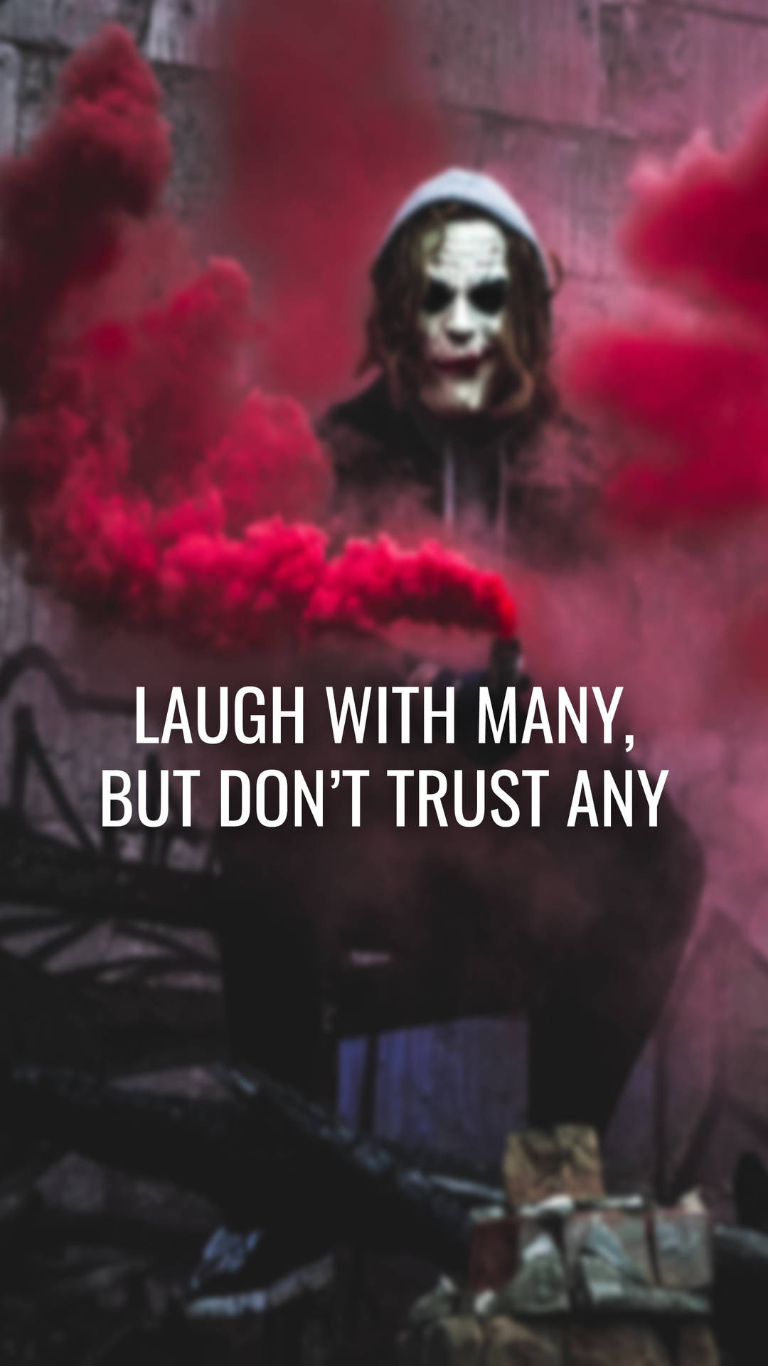 Deep Trust Quote On A Vibrant Background Background