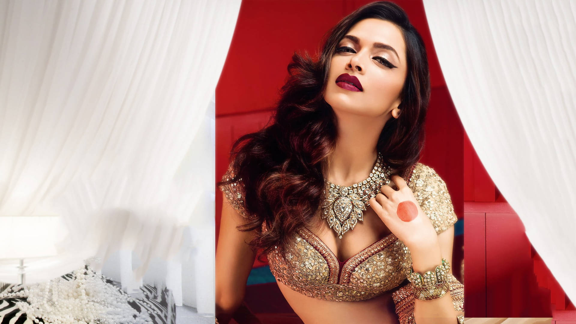 Deepika Padukone For Vogue 2014 Background