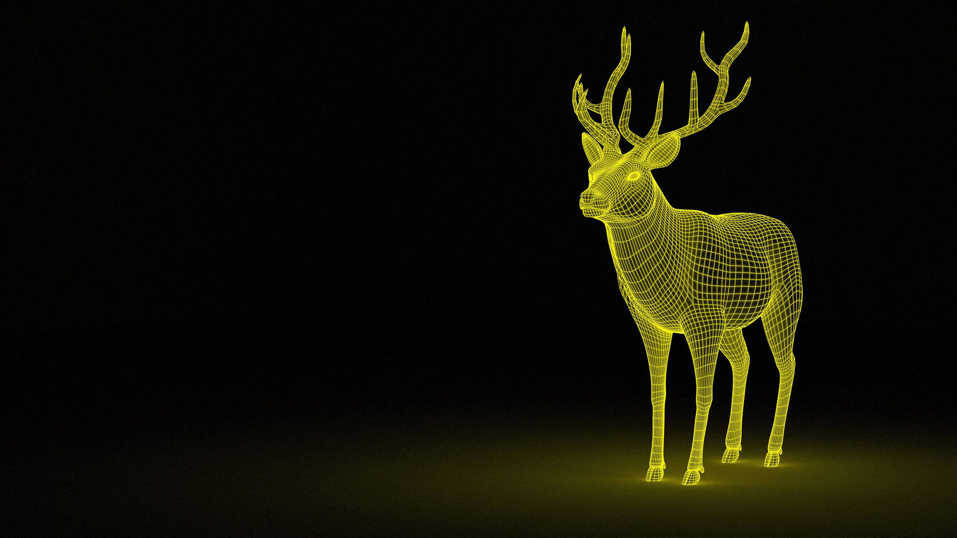 Deer Realistic 3d Model Background