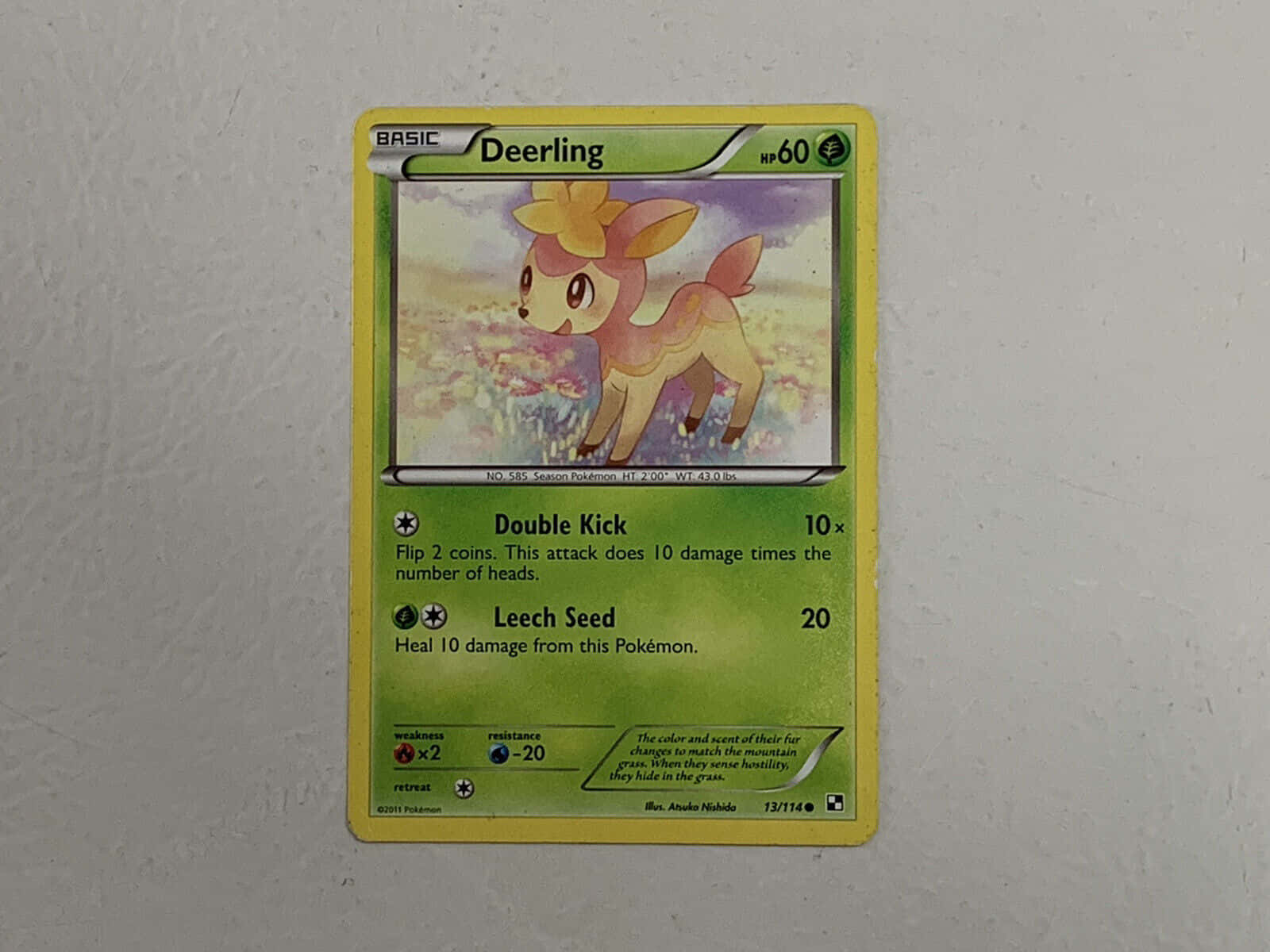 Deerling Pokemon Card Background