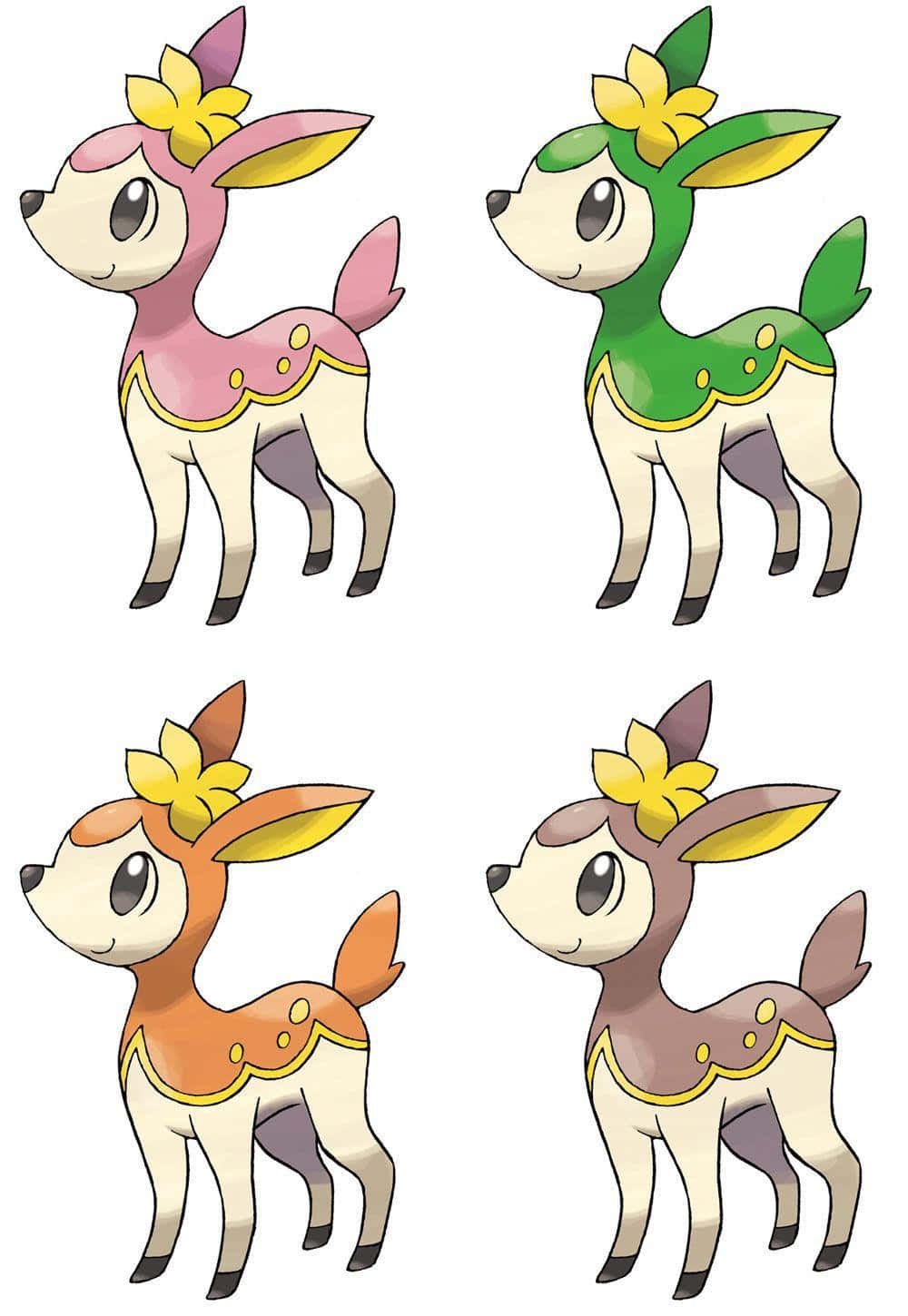 Deerling_ Seasons_ Forms_ Illustration Background