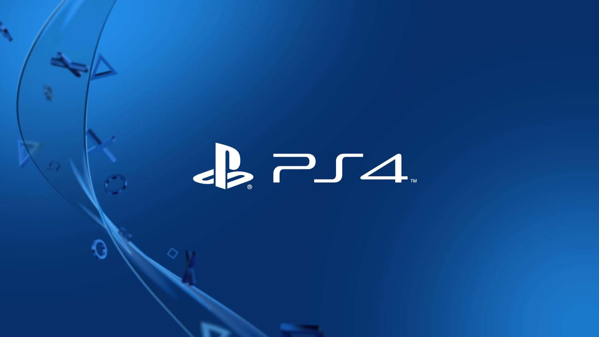 Default Cool Ps4 Logo With Controller Icons Floating