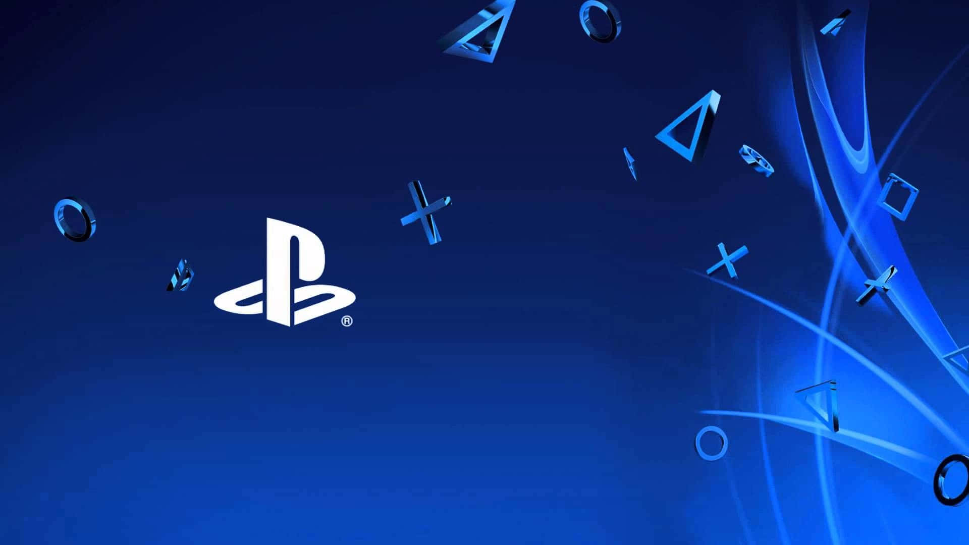 Default Cool Ps4 With Floating Controller Icons Background
