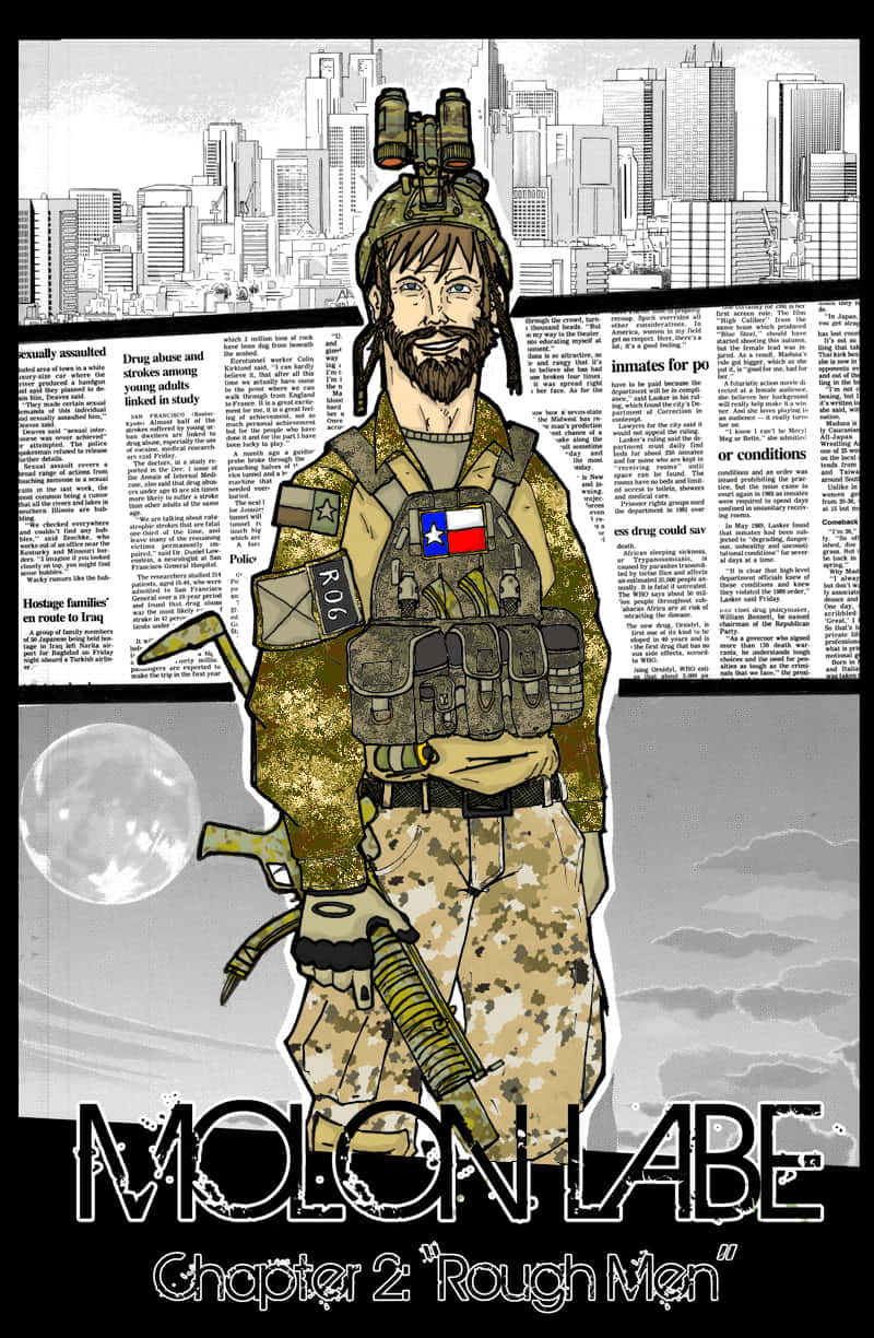 Defend Freedom With The Ancient Battle Cry--molon Labe Background