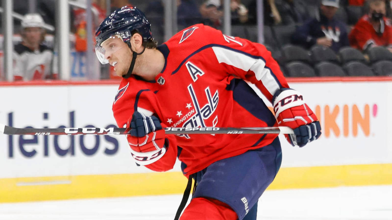 Defenseman John Carlson For Washington Capitals Background